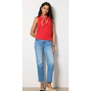 MOTHER Jeans The Rambler Zip Flood Out of The Blue Women's 26 Straight